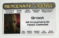 Groot - Carteira Mercenária - Carteira de Motorista - Novidade, usado comprar usado  Enviando para Brazil