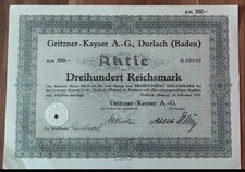 Aktie 300 1937 gebraucht kaufen  Bad Rappenau