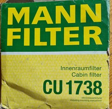 Mann filter cu1738 gebraucht kaufen  Freisen