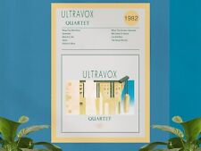 Ultravox – Quartet Fine Art Album Poster comprar usado  Enviando para Brazil