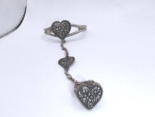 Pulseira vintage assinada EJC 95’ coração gravado escravo tamanho 8 anel comprar usado  Enviando para Brazil