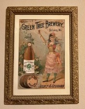 Sign beer green for sale  Louisville