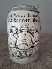Bierkrüge zinndeckel aufschri gebraucht kaufen  Gudensberg
