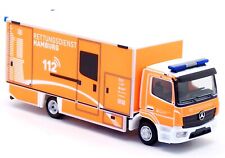 Herpa 091473 MB Atego Feuerwehr Hamburg S-KTW Schwerlast Rettungswagen 1:87 H0 comprar usado  Enviando para Brazil