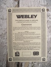 Webley scott air for sale  MINEHEAD