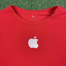 Usado, Camisa Apple Adulto XL Vermelha Iphone Macbook Funcionário APPL Unissex comprar usado  Enviando para Brazil