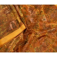 Tecido para artesanato em feltro 100% seda pura Sarees vintage sari, usado comprar usado  Enviando para Brazil
