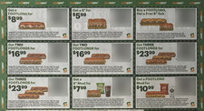 Sheet subway coupons for sale  San Diego
