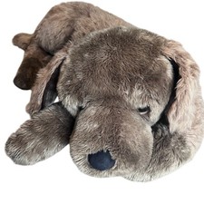 Arado e lareira Chocolate Lab 45" travesseiro de pelúcia corpo cachorro enorme jumbo  comprar usado  Enviando para Brazil