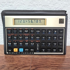 Calculadora financeira Hewlett Packard HP 12C com capa vintage funcionando comprar usado  Enviando para Brazil