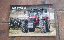 Brochure  Tracteur  MASSEY FERGUSON MF 4700 M 86-101 CH comprar usado  Enviando para Brazil