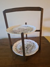Vintage wooden plate for sale  RUGBY