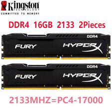 Memoria RAM de escritorio HyperX FURY DDR4 32 GB (16 GBX2) 2133 MHz PC4-17000 DIMM 288 pines segunda mano  Embacar hacia Mexico