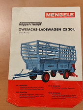 Mengele doppeltrumpf zweiachs gebraucht kaufen  Spraitbach