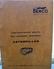 1968 CATÁLOGO DE PEÇAS DE REPOSIÇÃO CATERPILLAR (BERCO) TRATORES DE ESTEIRA comprar usado  Enviando para Brazil