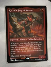 Mtg karlach fury usato  Bozen