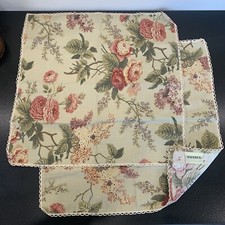 Guardanapos de pano Waverly tecido floral lençóis botânicos 19x19 verde bege rosa comprar usado  Enviando para Brazil