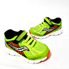 Usado, Tênis infantil Saucony Kinvara 5 tamanho 4C verde limão com alça amostra de sapato comprar usado  Enviando para Brazil