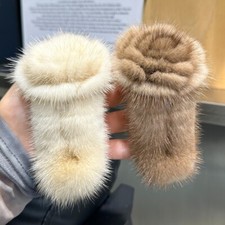 Lindo pinza para el cabello de piel de visón real rosa rojo horquilla accesorios para el cabello para mujer segunda mano  Embacar hacia Mexico