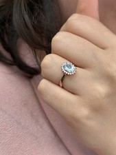 Bague marguerite topaze d'occasion  Paris IX