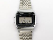 Antigo início dos anos 80 CASIO A153 (415) relógio digital masculino 34mm rosto preto JAPÃO raro comprar usado  Enviando para Brazil
