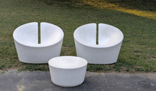 modern white sofa chair set for sale  Old Hickory