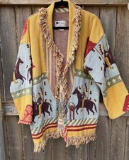 Vtg tapestry western for sale  USA