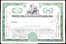 Certificado de estoque PEPSI-COLA UNITED BOTTLERS 1959 ~ Concorrente da Coca-Cola comprar usado  Enviando para Brazil