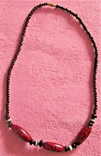 Collier perles noires d'occasion  Lisieux