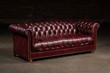 Vintage tufted leather for sale  USA