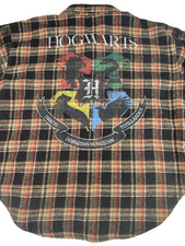 Camisa xadrez de flanela Harry Potter feminina tamanho GG Hogwarts traseira frente comprar usado  Enviando para Brazil