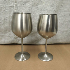 Copo de vinho de aço inoxidável 18/8 hastes 18 oz, usado comprar usado  Enviando para Brazil