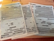Letraset sheets used. for sale  DEREHAM
