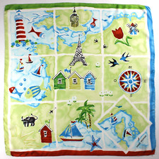 Magnifique foulard vintage d'occasion  Lyon VII