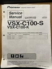 Manual de serviço original para receptores modelo Pioner VSX ~ Selecione um, usado comprar usado  Enviando para Brazil