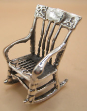 Cadeira de balanço miniatura prata maciça 925 A Sweet - Miniaturas para casa de bonecas comprar usado  Enviando para Brazil