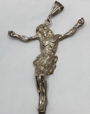 PINGENTE DESIGNER 999 PRATA GRANDE PESADO GRAVADO JESUS CRISTO comprar usado  Enviando para Brazil