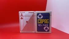 2 DECKS DE CARTAS DE BARALHO COPAG JUMBO FACE 100% PLÁSTICO ÍNDICE JUMBO PÔQUER NOVO, usado comprar usado  Enviando para Brazil