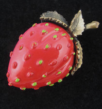 Vintage enamel strawberry for sale  Santa Fe
