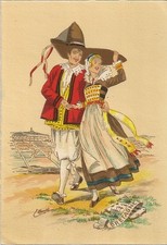 Carte postale floklore d'occasion  Toulon-