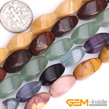 Atacado 8x16mm pedras naturais sortidas contas de torção para fazer joias 15" YB comprar usado  Enviando para Brazil