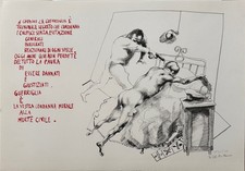 Ugo attardi litografia usato  Buggiano