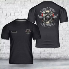Camiseta veterana do Corpo de Fuzileiros Navais dos EUA 3D1 com nome personalizado comprar usado  Enviando para Brazil