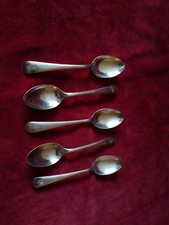 Five silver spoons for sale  YARM