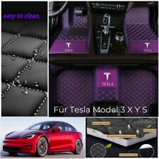 Fußmatten Für TESLA Model 3 X Y S Bj. 2012-2024 Luxus Liner Automatten PU Leder comprar usado  Enviando para Brazil