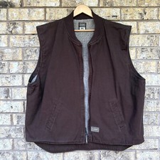 Usado, tamanho 3x 3xl C.E. Colete de lona Schmidt marrom forrado de lã 3XL masculino roupa externa Durab comprar usado  Enviando para Brazil