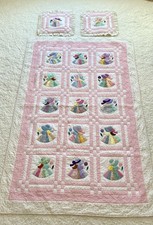 3 peças colcha vintage feita à mão country meninas cama infantil 87”x 61”, usado comprar usado 3 peças colcha vintage feita à mão country meninas cama infantil 87”x 61”, usado comprar usado  Enviando para Brazil