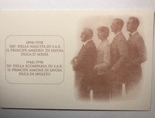 Cartolina centenario nascita usato  Fiuggi