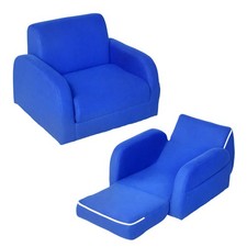 Poltrona infantil dobrável HOMCOM, azul, recondicionada comprar usado  Enviando para Brazil