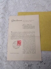 1947 Dzień Znaczka pocztowego : Słowo pamiątkowe z najlepszą frankaturą SÄMANN DRESDEN A 24 na sprzedaż  Wysyłka do Poland